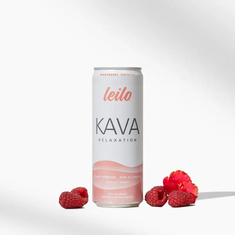 Leilo Raspberry Hibiscus Kava Tonic
